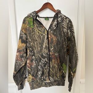 Vintage/Y2K Cabela’s Full-Zip Break-up Camo Hoodie-Large
